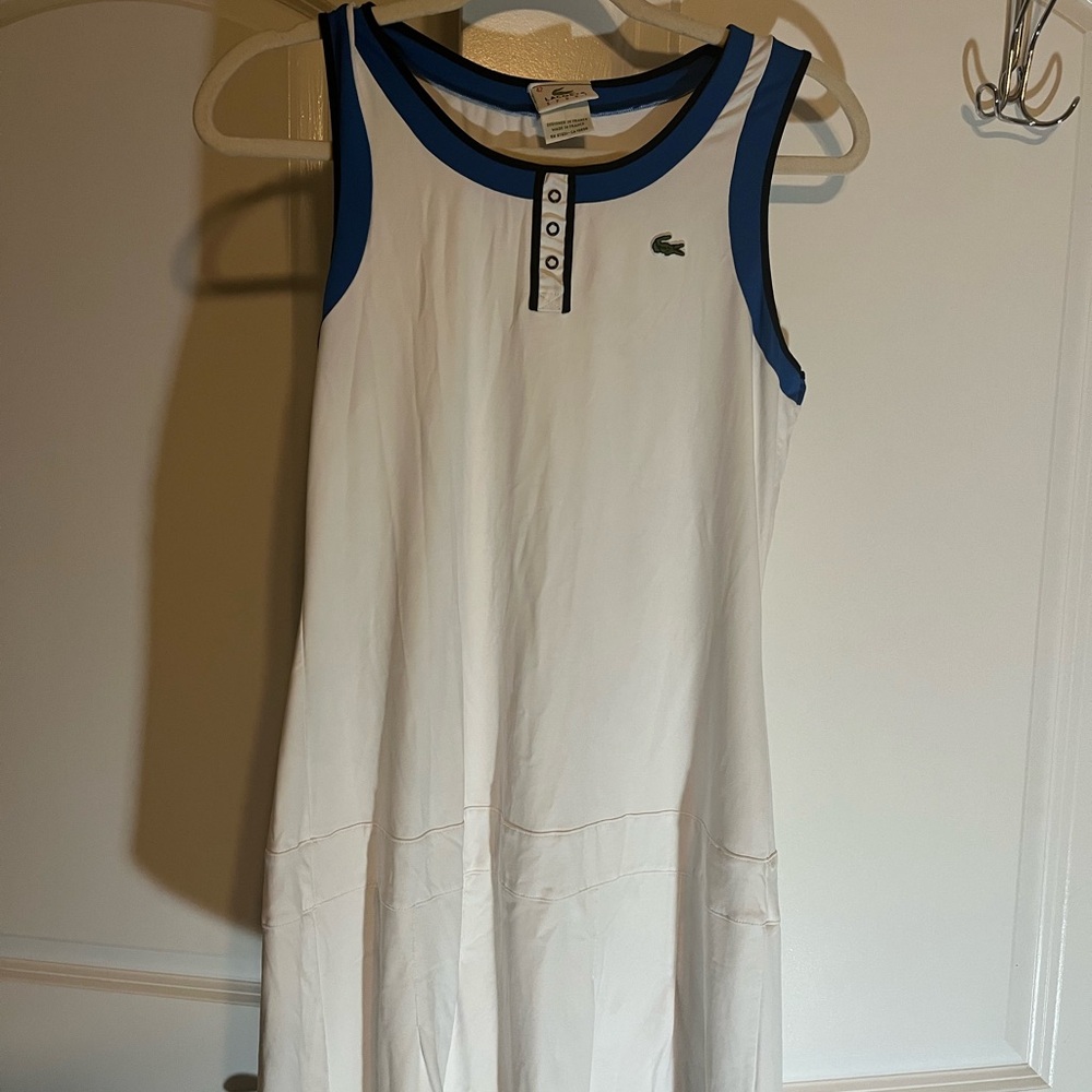 Lacoste Sport Blue and White active dress tennis wear